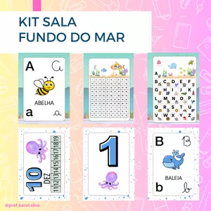Imagem de capa para o Ebook KIT SALA:  FUNDO DO MAR