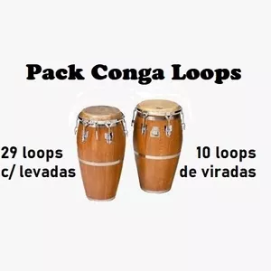Imagem de capa para o Curso online Pack Conga Loops - 90 e 100 BPM - BÔNUS: 10 loops c/ viradas