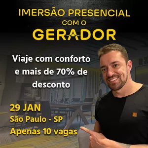 Imagem principal do produto Imersão presencial com o Gerador