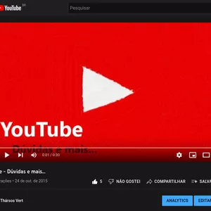 Imagem de capa para o Curso online O Guia do YouTube - Nível Básico - Iniciantes v15