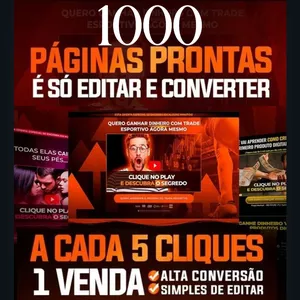 Imagem de capa para o Ebook PÁGINAS DE VENDAS PRONTAS DE ALTA CONVERSÃO EDITÁVEIS 