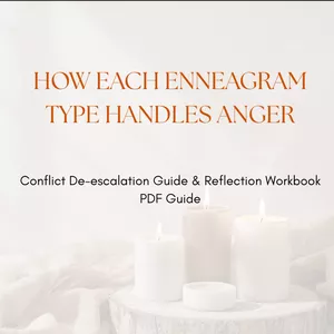Cover image for Ebook HOW EACH ENNEAGRAM TYPE HANDLES ANGER Conflict De-escalation Guide &amp; Reflection Workbook