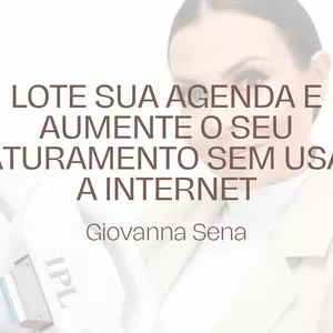 Imagem de capa para o Ebook Lote sua agenda e aumente seu faturamento sem usar a internet.