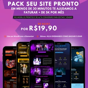 Imagem de capa para o Ebook PACK SEU SITE PRONTO