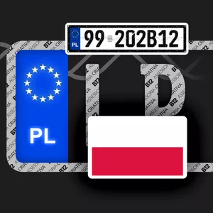 Cover image for Ebook European Vehicle Registration Plate in Vector 100% accurate | Poland | Europejska tablica rejestracyjna pojazdu w wektorze 100% dokładna | Polska