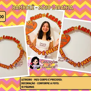 Imagem de capa para o Ebook 🧡Bambolê - Maio Laranja 