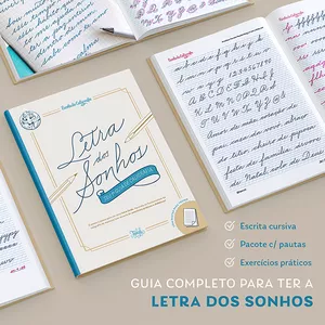 Imagem de capa para o Ebook Letra dos sonhos: Seu primeiro guia de caligrafia