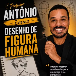 Imagem do curso Professor Antônio Ensina — Desenho de Figura Humana 