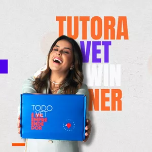 Imagem de capa para o Curso online   Acompanhamento com a Tutora Especialista do Vet Empreendedor e 1 aula no mês direto com Mentora Clarice Roballo