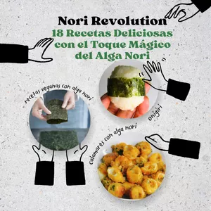 Imagen de portada para Ebook Nori Revolution: 18 recetas deliciosas veganas con el toque mágico del nori