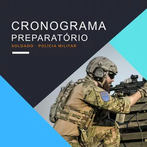 Imagem de capa para o Ebook CRONOGRAMA PREPARATÓRIO - SOLDADO