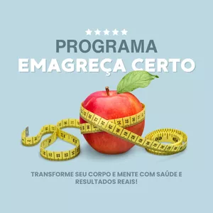 Imagem de capa para o Curso online Programa Emagreça Certo – Transforme Seu Corpo e Mente com Saúde e Resultados Reais