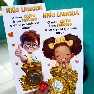 Imagem de capa para o Ebook Lembrancinha Maio Laranja 