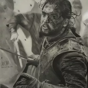 Imagem de capa para o Curso online Desenho realista de Jon Snow