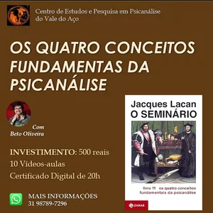 Imagem de capa para o Curso online Seminário 11 de Lacan: Os quatro conceitos fundamentais de Psicanálise
