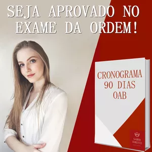 Imagem de capa para o Curso online CRONOGRAMA 90 DIAS - Exame da Ordem – OAB