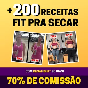 Imagem de capa para o Ebook RFS200 - 200 Receitas FIT para secar