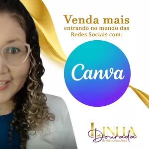 Imagem de capa para o Curso online Venda mais! Crie em CANVA para Redes Sociais.