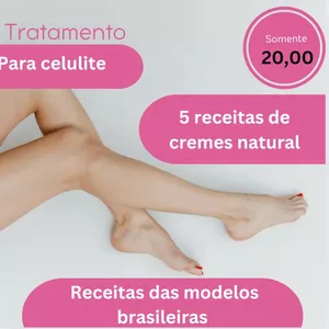 Imagem de capa para o Ebook Receitas de cremes para celulite caseiro 