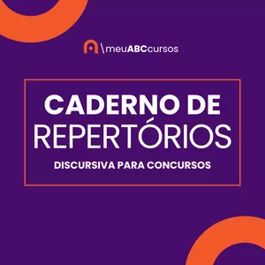 Imagem de capa para o Ebook E-BOOK | Caderno de Repertórios: Discursiva para Concursos