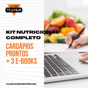 Imagem de capa para o Curso online Kit nutricional completo - 54 opções de cardápios prontos para atender a diversas necessidades nutricionais + 3 E-books BÔNUS compartilháveis com o paciente