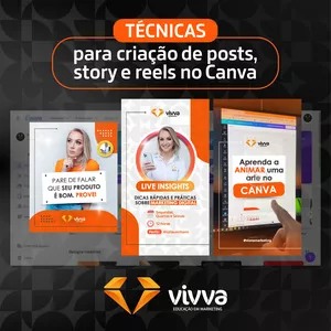 Imagem de capa para o Curso online Criação no Canva