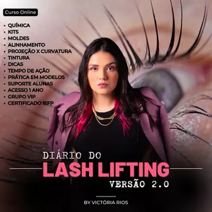 Imagem de CURSO - DIÁRIO DO LASH LIFTING VERSÃO 2.0 criado por Victória Rios na hotmart