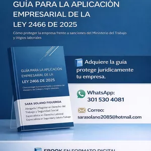 Imagen de portada para Ebook Guía para la aplicación empresarial de la ley 2466 de 2025