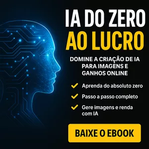 Imagem de capa para o Ebook IA do Zero ao Lucro