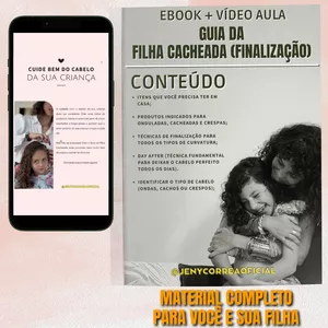 Imagem do curso Ebook + Vídeo Aulas - Guia da Filha Cacheada