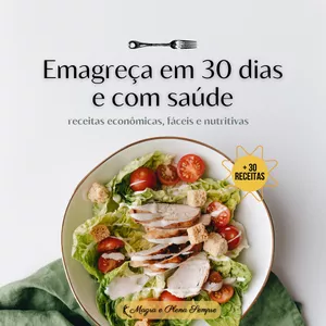 Imagem de capa para o Ebook Emagreça em 30 dias e com saúde