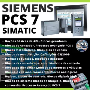 Imagem de capa para o Ebook SIEMENS Sistema de Controle de Processo PCS 7, Biblioteca de processos avançados do PCS 7 V71 EBOOK