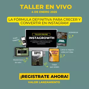 Imagen de portada para Ebook TALLER EN VIVO: INSTAGROWTH