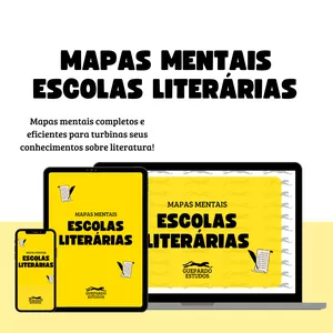 Imagem de capa para o Ebook ESCOLAS LITERÁRIAS - MAPAS MENTAIS