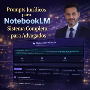 Imagem do curso Prompts Jurídicos para NotebookLM — Sistema Completo para Advogados