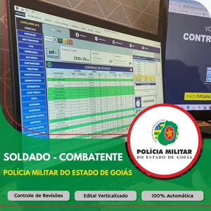 Imagem do curso Planilha do Aprovado - PM-GO - Soldado Combatente