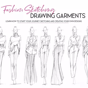 Cover image for Online course Fashion Sketching - Drawing Garments