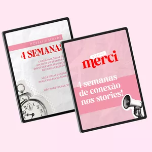 Imagem de capa para o Ebook Desafio 4 Semanas de Conexão nos Stories