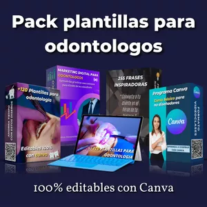 Imagen de portada para Ebook +120 Plantillas para odontología editables con canva