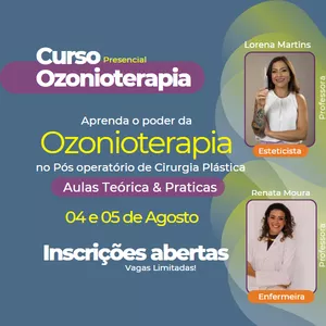 Imagem de capa para o Evento presencial Curso Ozonioterapia no Pós Operatório de Cirurgia Plástica