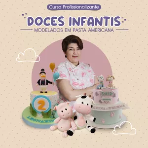 Imagem principal do produto DOCES MODELADOS INFANTIS EM PASTA AMERICANA