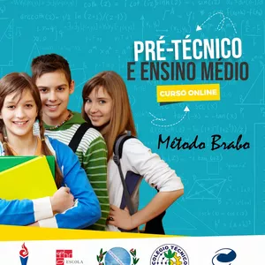 Imagem de capa para o Curso online Pré - Técnico e Ensino médio | Matemática e Português - Método Brabo
