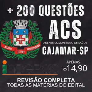 Imagem de capa para o Ebook CAJAMAR SP - AGENTE COMUNITÁRIO DE SAÚDE ACS INDEPAC