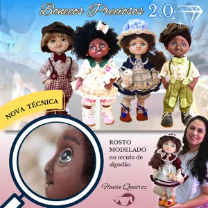 Imagem de capa para o Curso online Bonecos Preciosos 2.0- Rosto Modelado
