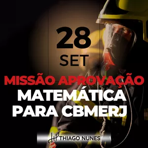 Imagem de capa para o Curso online Missão Aprovação:                    Matemática Para CBMERJ  