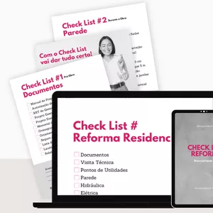 Imagem de capa para o Ebook Check List - Reforma Residencial 