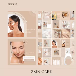 Imagem de capa para o Curso online Pack Canva SkinCare