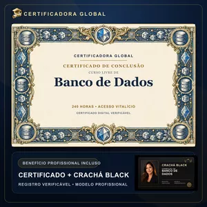 Imagem do curso 🔥 BOLSA 100% [APLICADA] - [MATRÍCULA] CURSO DE FORMAÇÃO EM BANCO DE DADOS - ACESSO VITALÍCIO - CRACHÁ BLACK + REGISTRO - CASHBACK R$ 25 - BÔNUS APOSTILA EXTRA - FP