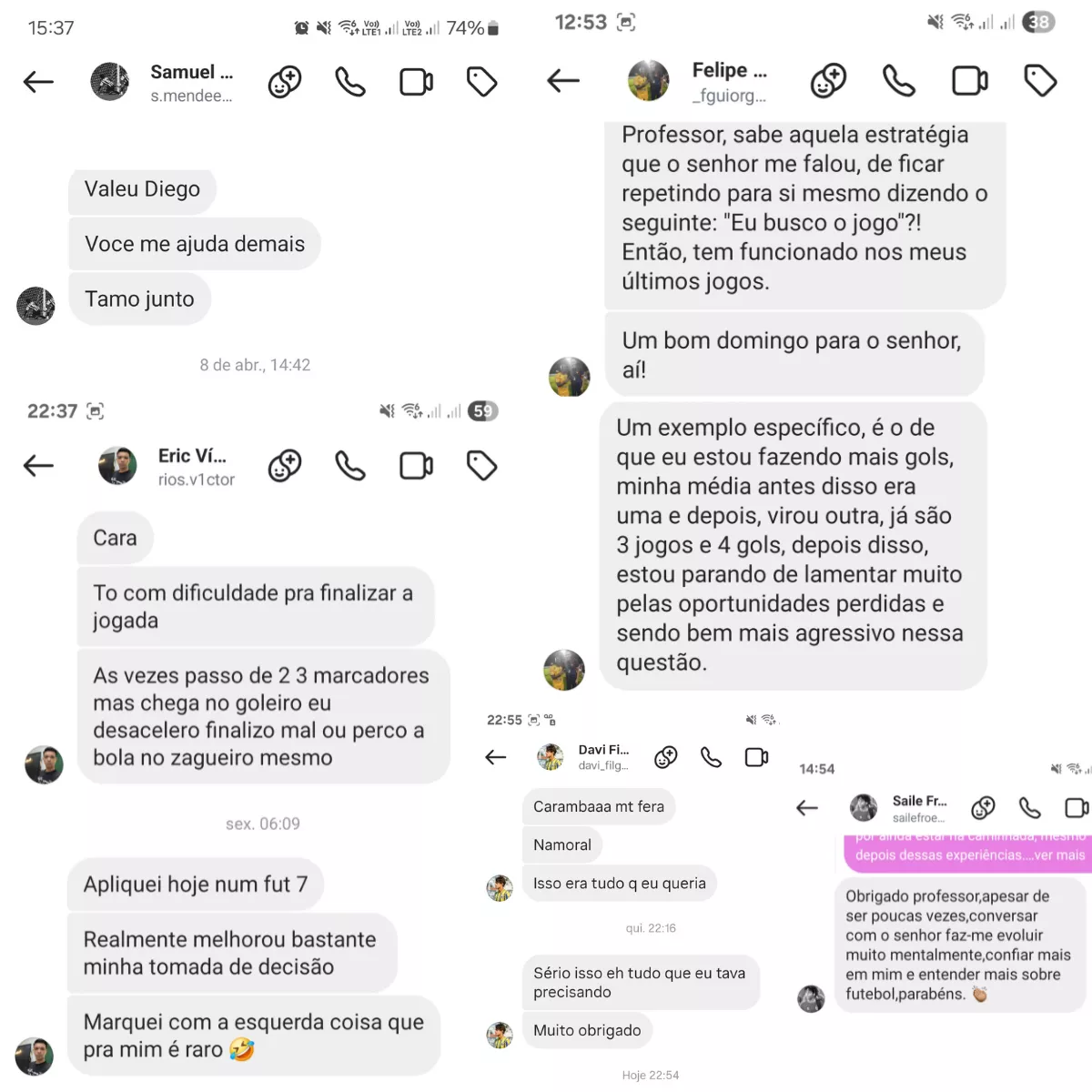 Depoimentos