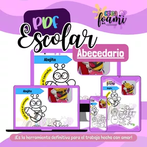 Imagen de portada para Ebook Pdf escolar abecedario: Descubre el mundo de moldes escolares para foami